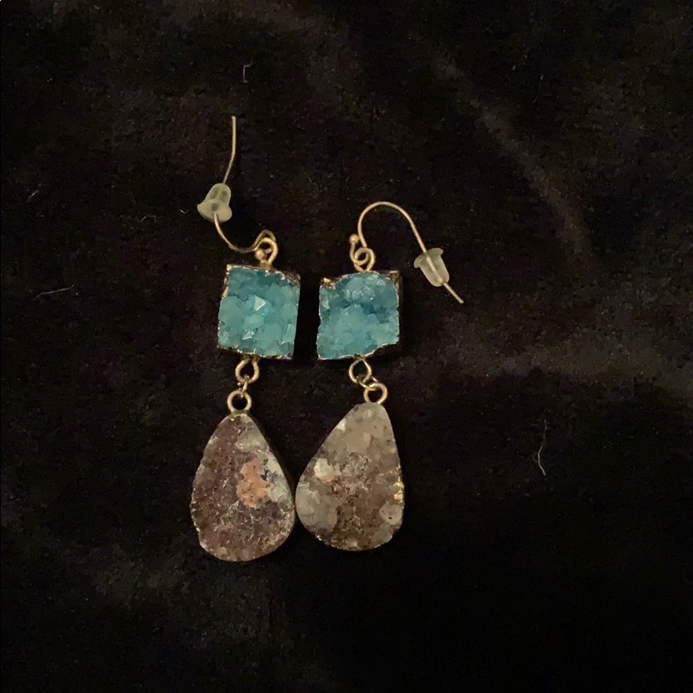 Stone earrings